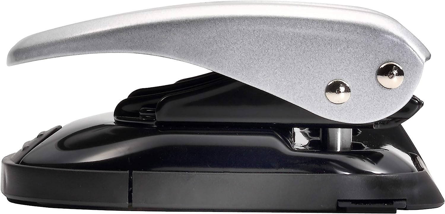 Bostitch Office EZ Squeeze Reduced Effort 2-Hole Punch, 20 Sheets, Locking Handle, Silver (2310) - Image 7